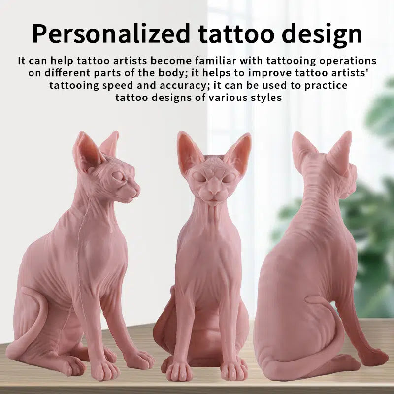 Tattoo Silicone Model Silicone Sphinx Cat