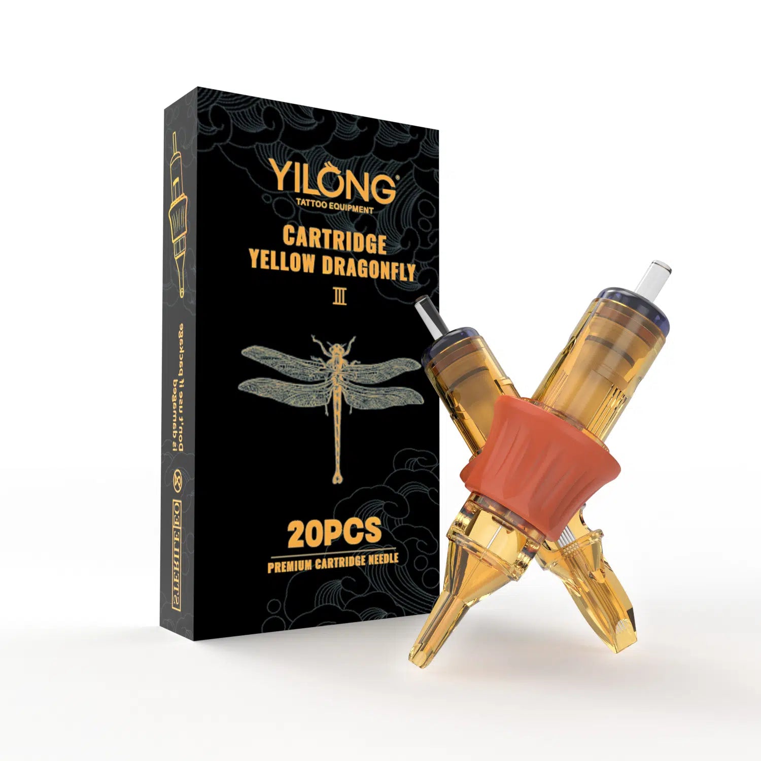 Yilong Yellow Dragonfly III Cartridges Needles Mix RL&RM 20pcs