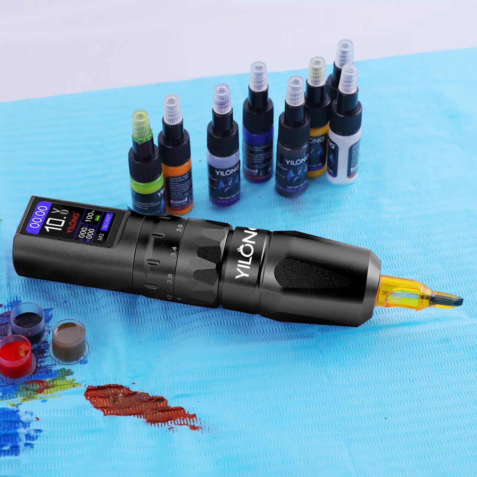 Yilong L Type Wireless Adjustable Stroke Tattoo Pen Machine Kit