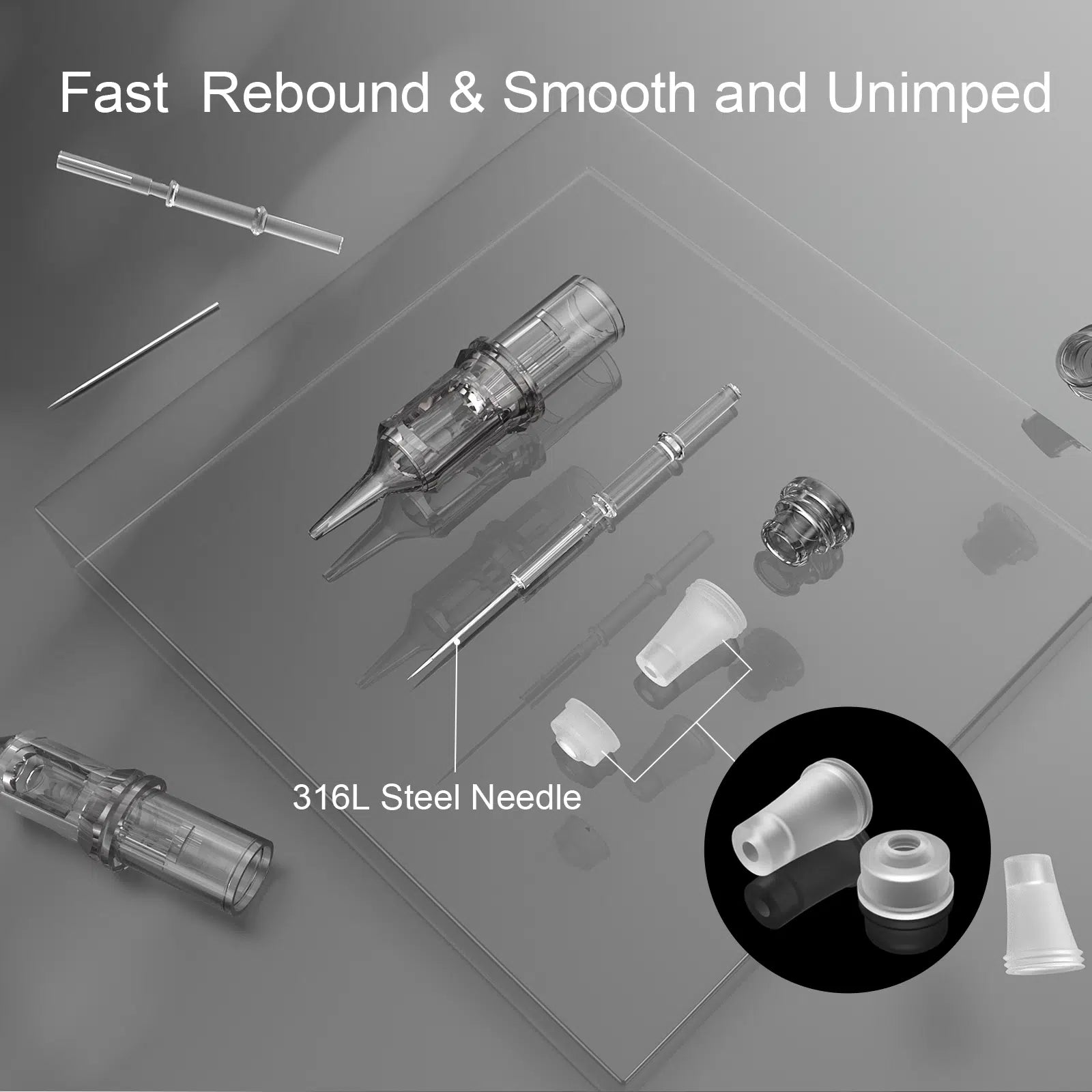 Yilong Diamond Cartridges Needles Curved Magnum – Box of 20