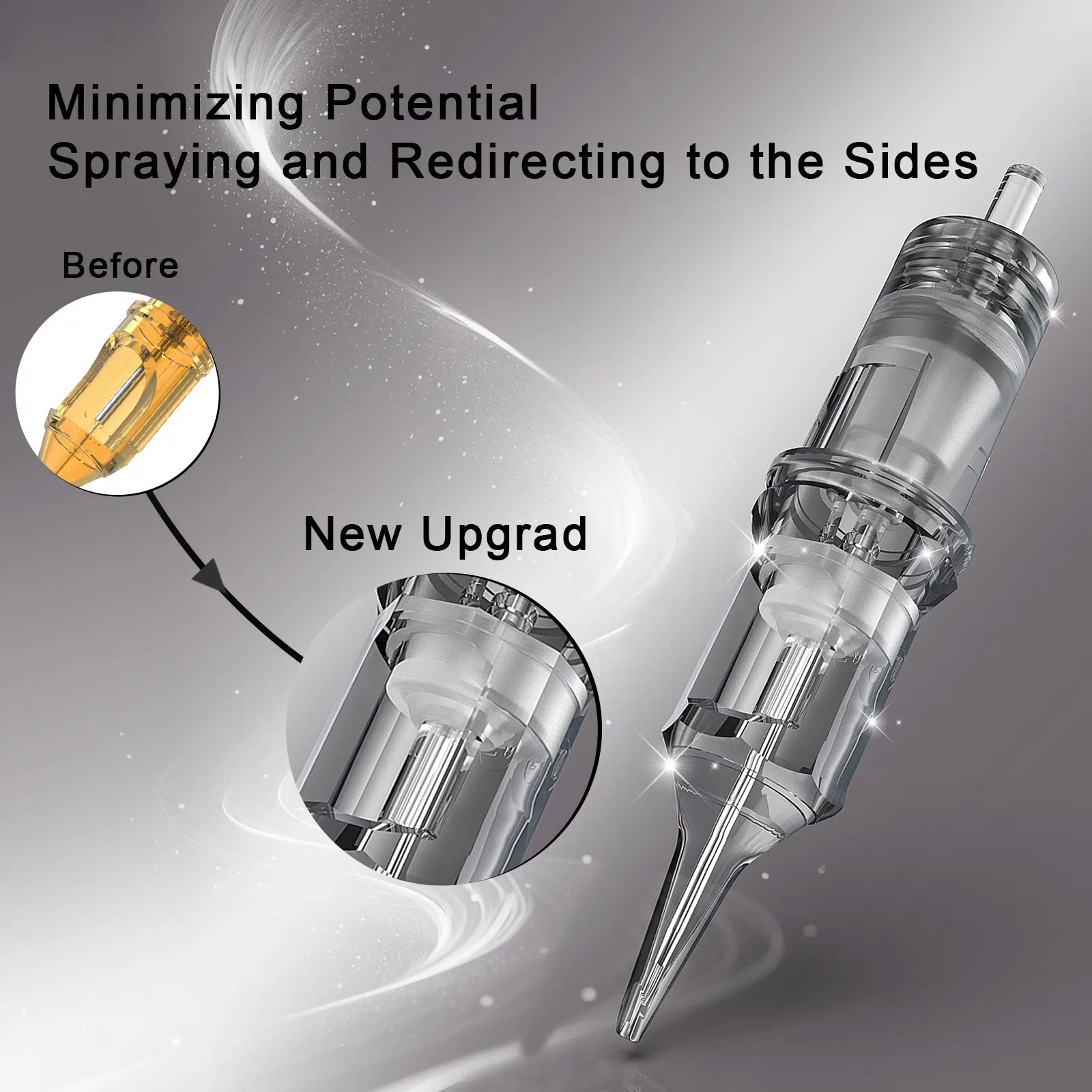 Yilong Diamond Cartridges Needles Mixed Size Round Liner – Box of 100