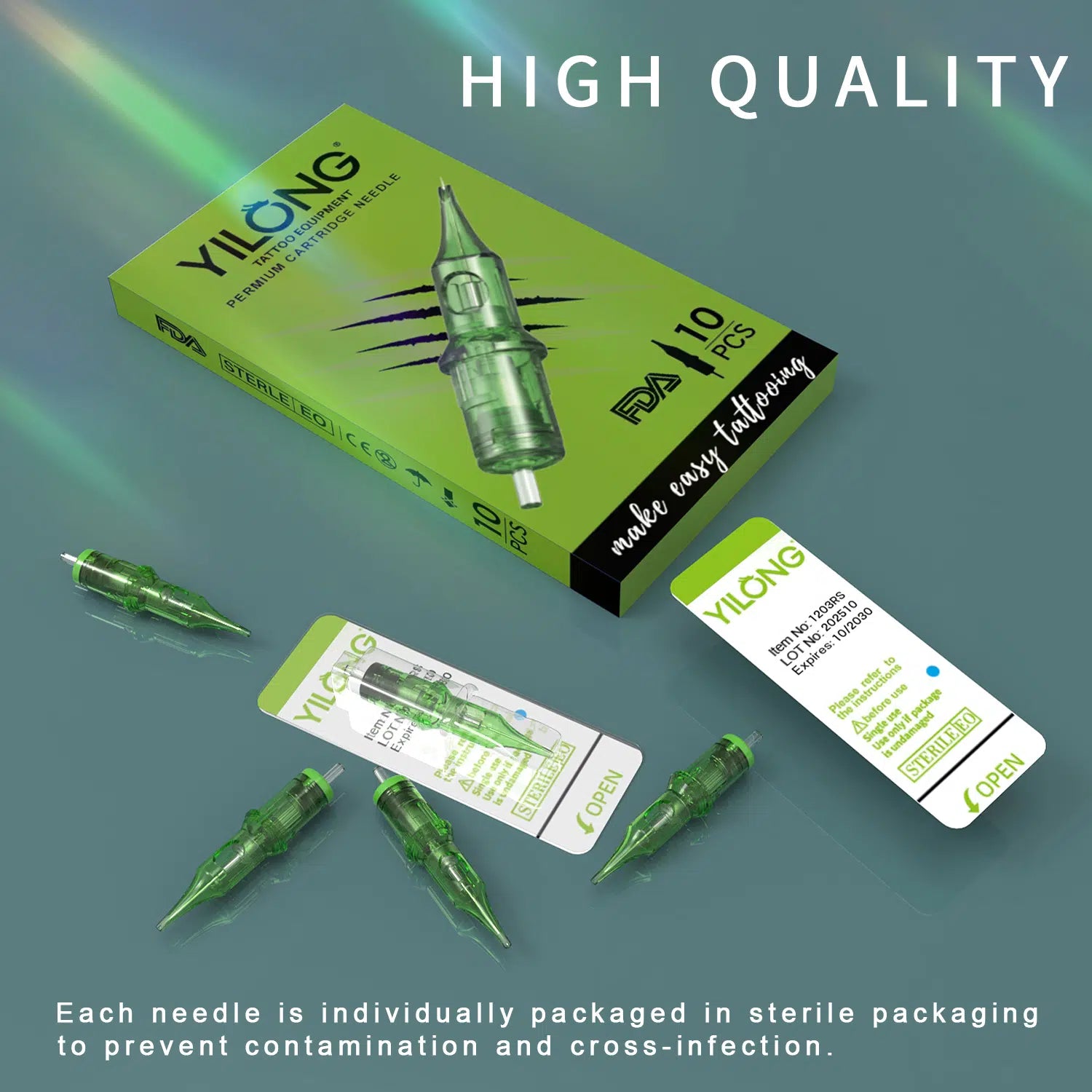 Yilong Permium Cartridges Needles Magnum – Box of 10