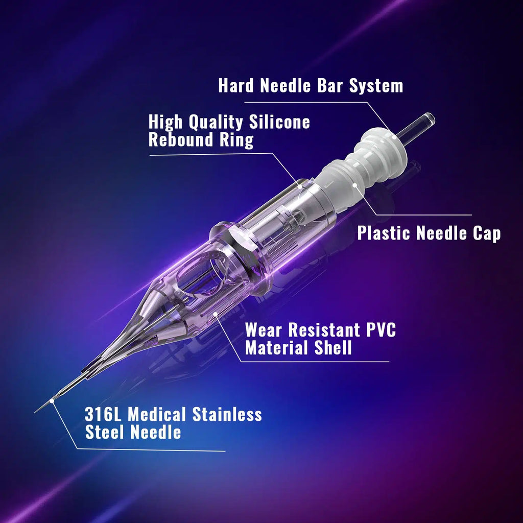 Yilong Ofeyle Purple Cartridges Needles Mix RL – 20pcs